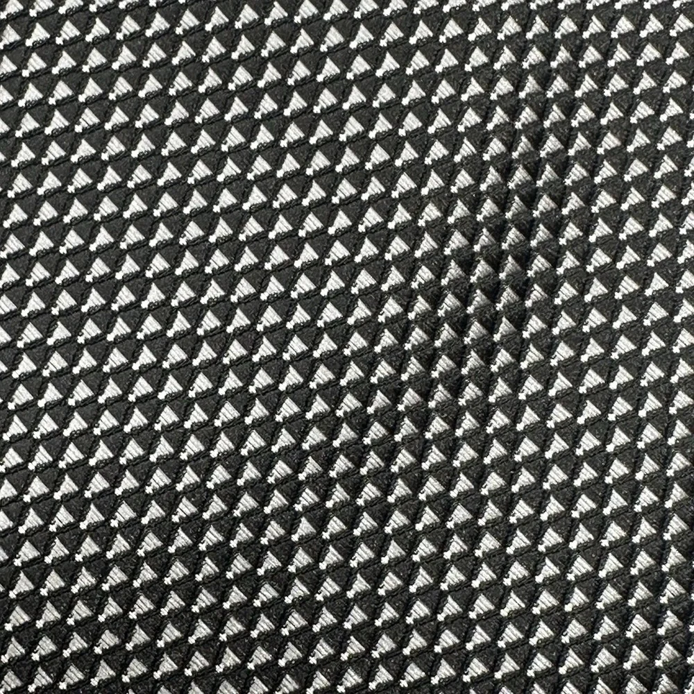 Jones New York Signature Black Silver Geometric Tie Classic Mens 58x3.1in